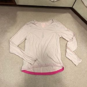 Soft pink Lululemon long sleeve shirt size 2